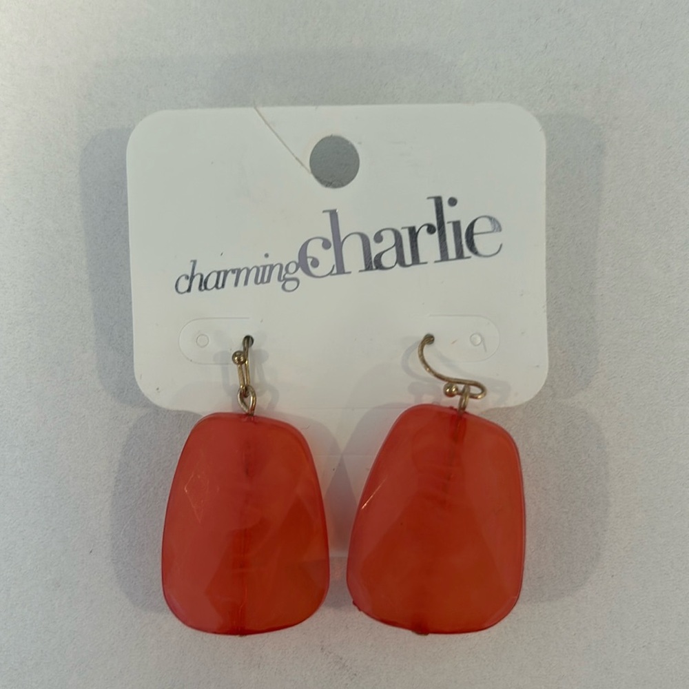 Charming Charlie earrings pink